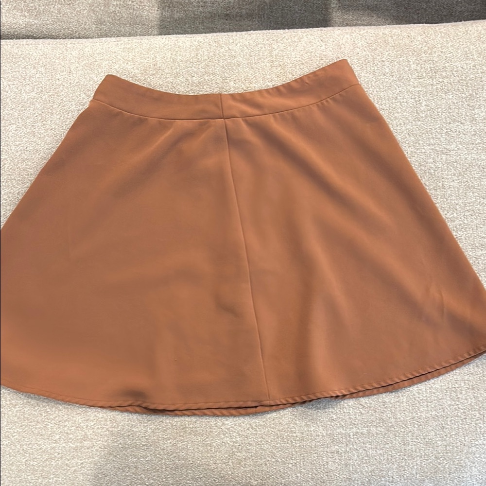 Tobi Orange Mini A-Line Skirt Casual